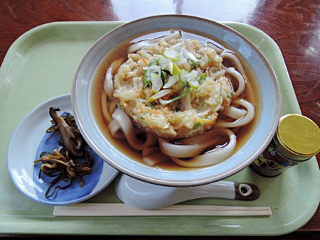 ▲天ぷらうどん（550円）