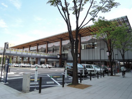 ▲今年、改装されたJR長野駅。あと善光寺まで1.7km